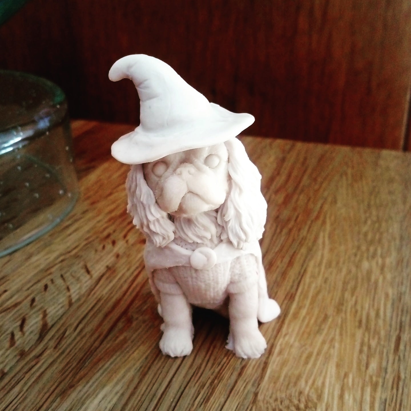 Original Sculpture of a King Charles Spaniel (English Toy)