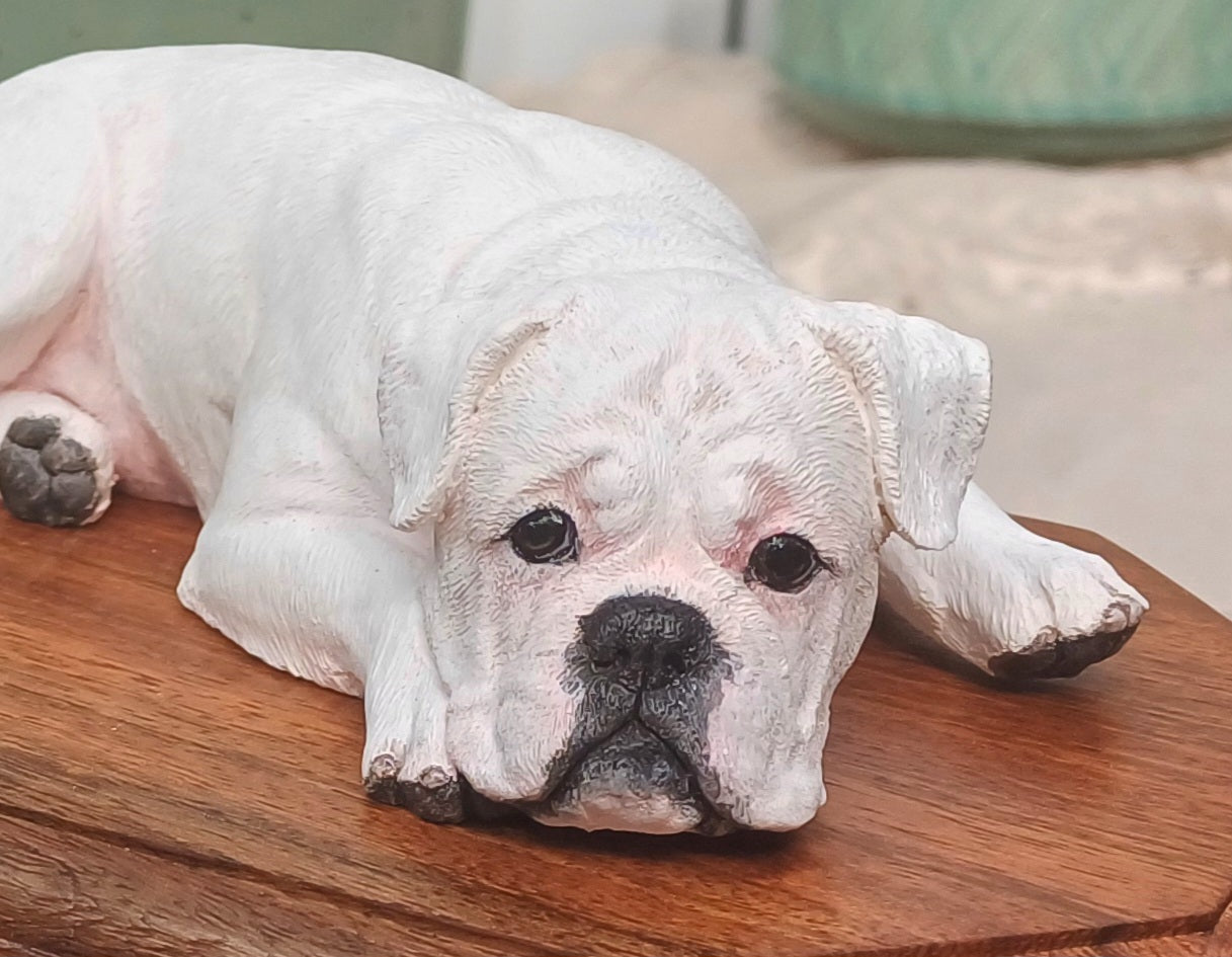 Boxer Dog Wooden Pet Ashes Cremation Urn