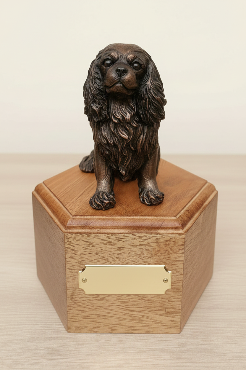 Urn For Cavalier King Charles Spaniel Dog Ashes