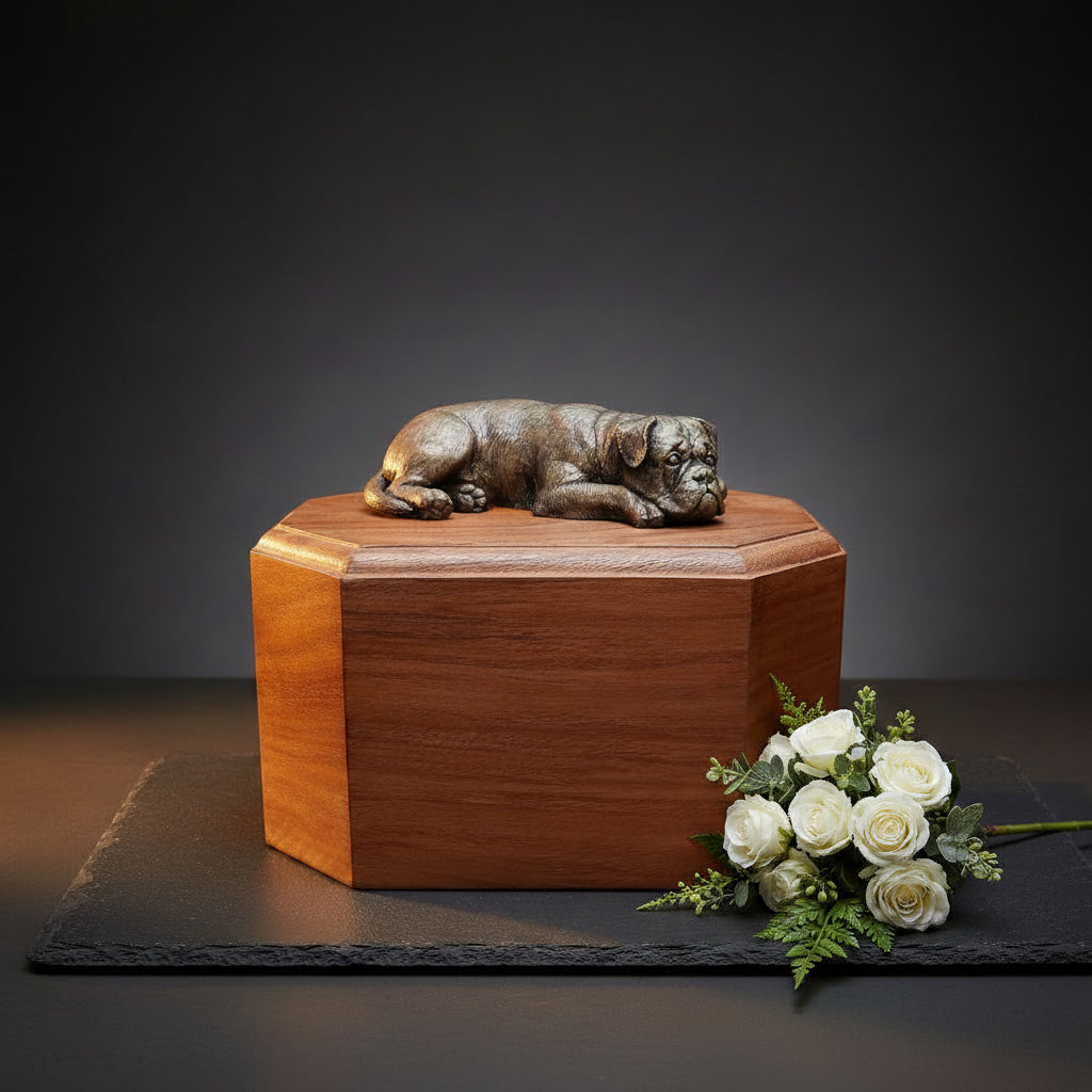 Urn for boxer dog ashes