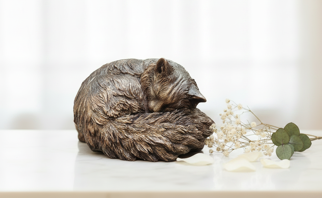 Ragdoll Cat Sculpture Cremation Urn