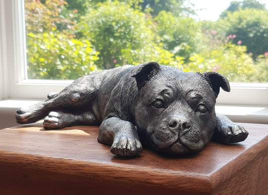 Bronze Staffordshire Bull Terrier
