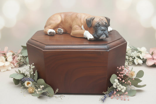 cremation urn for boxer dog
