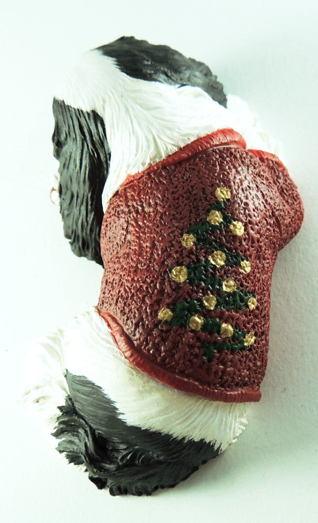 Original Sculpture of a Festive Cavalier King Charles Spaniel