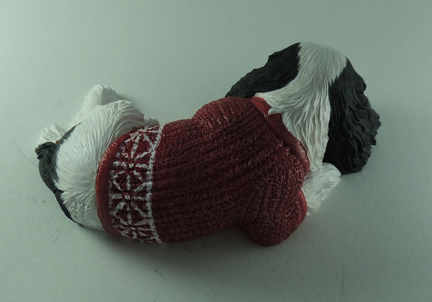 Original Sculpture of a Festive King Charles Spaniel (English Toy)