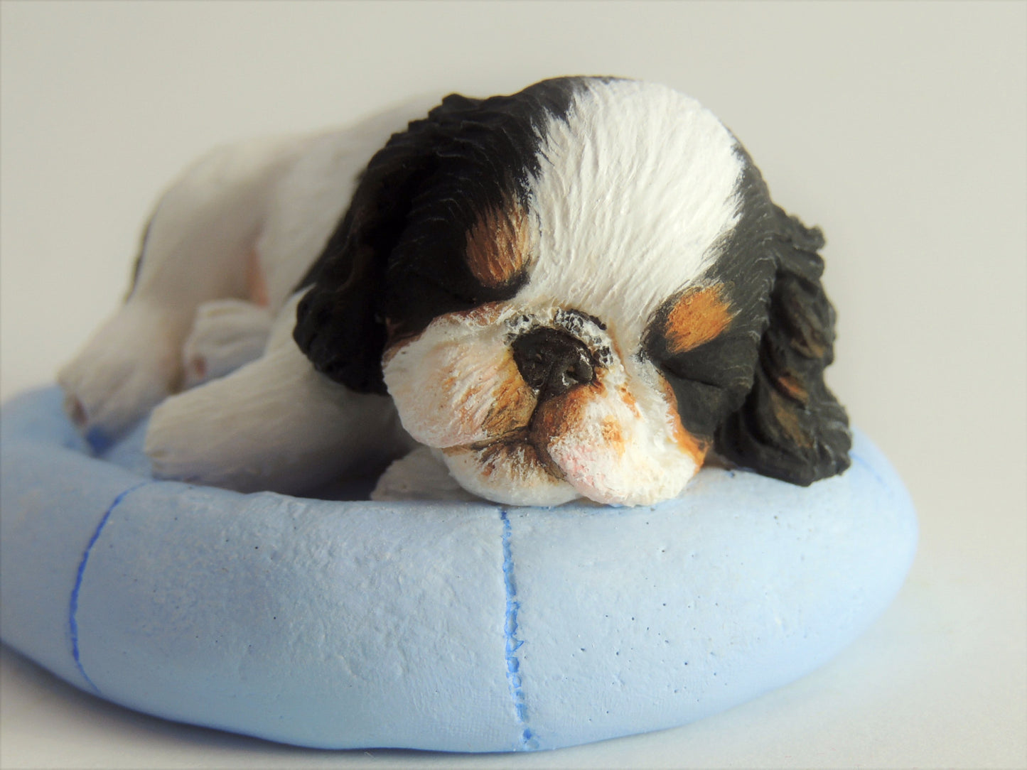 Original Sculpture of a King Charles Spaniel (English Toy) Puppy