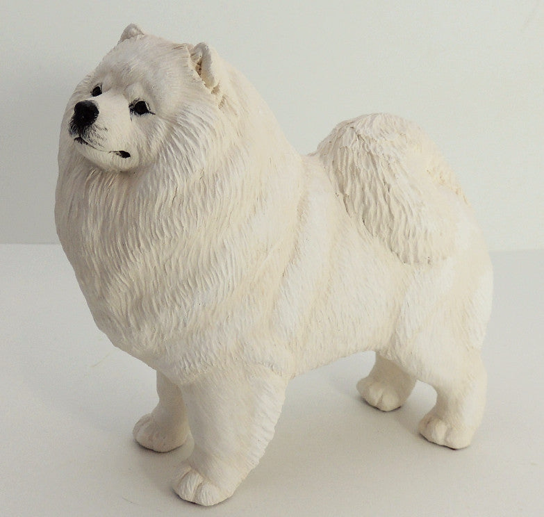 Samoyed Dog Figurine By Cavacast