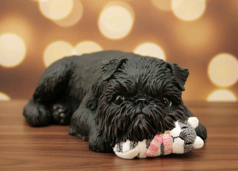 Limited Edition Griffon Bruxellois Sculpture