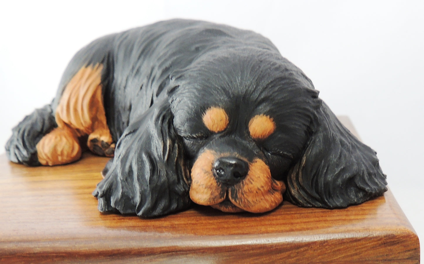 Cavalier King Charles Spaniel Dark Rosewood Cremation Urn