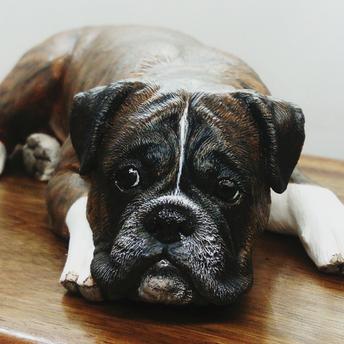 Boxer Dog Wooden Pet Ashes Cremation Urn