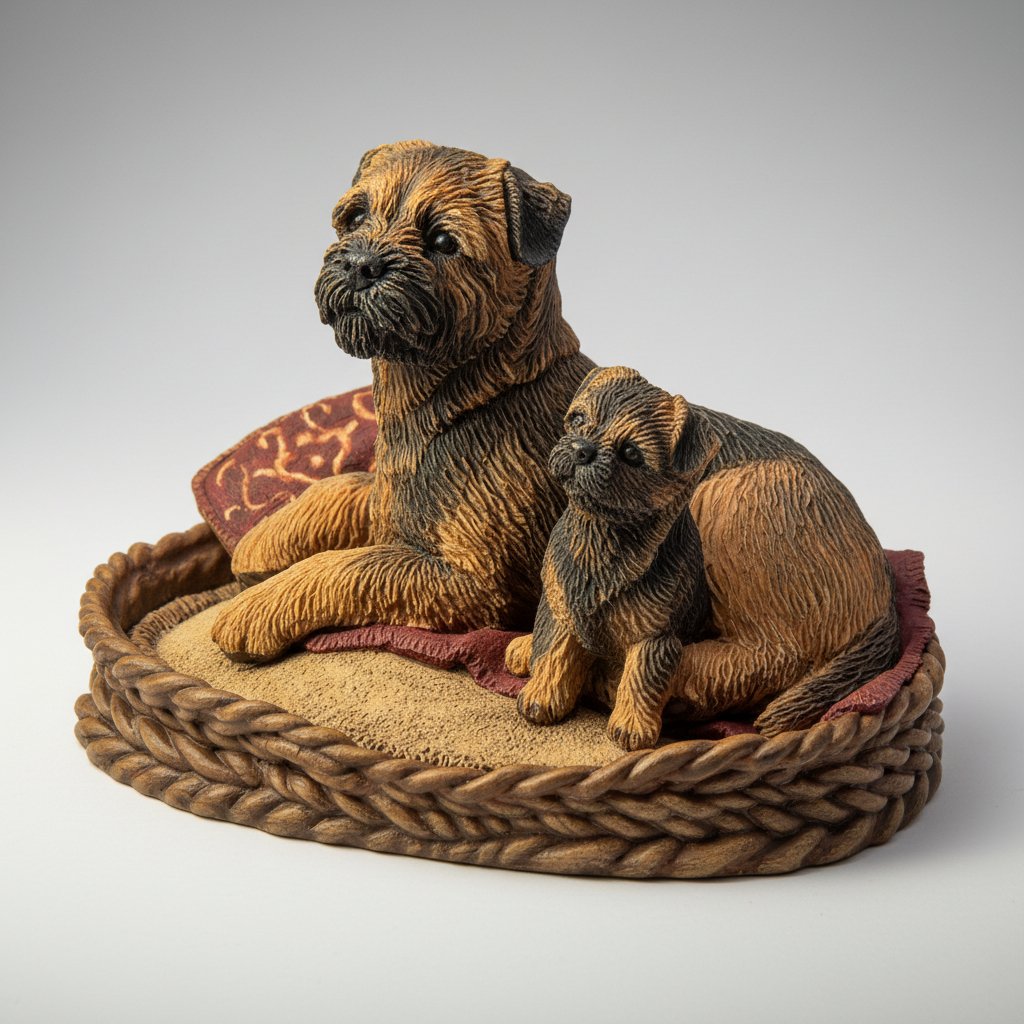 Figurine of a border terrier