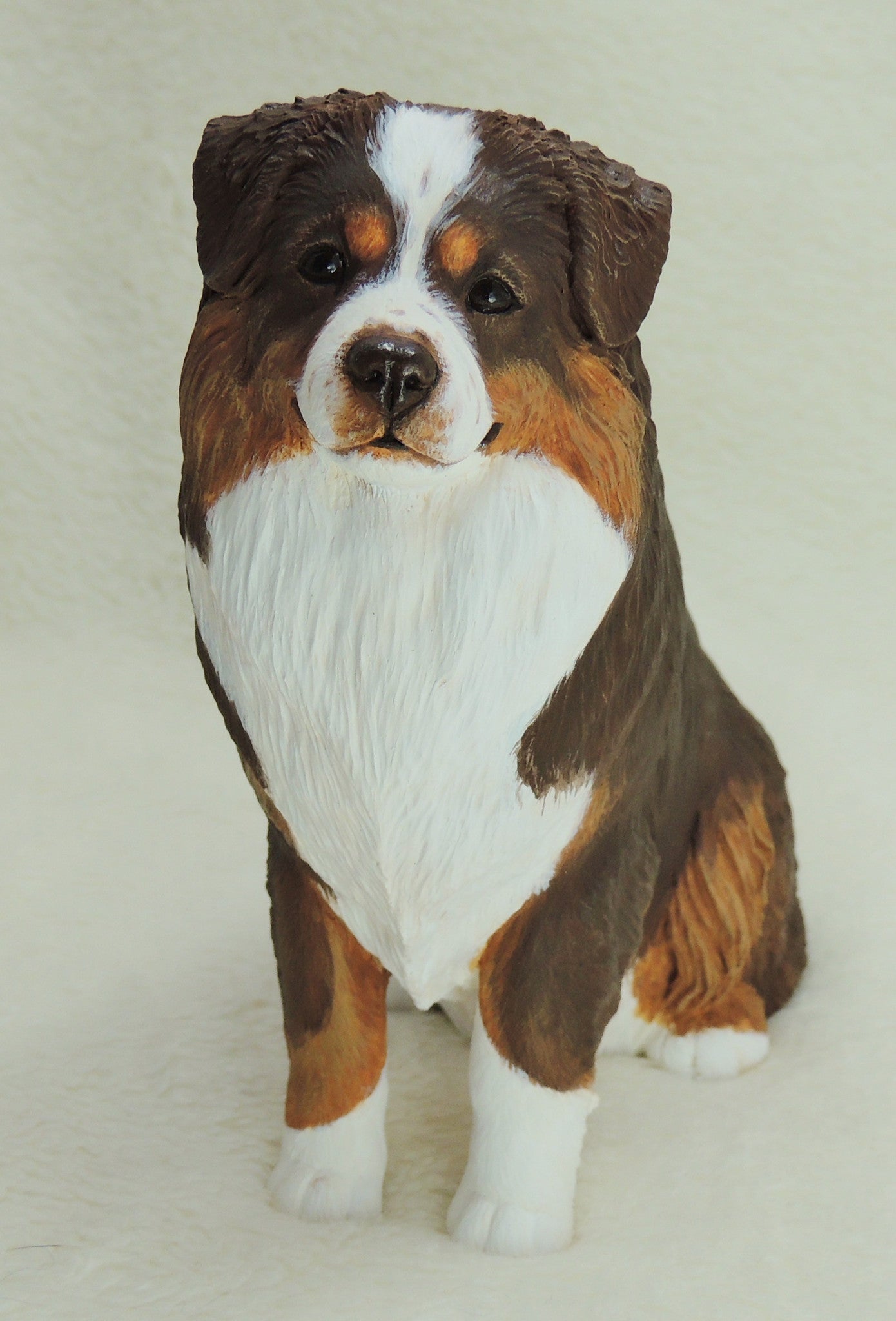 Australian Shepherd dog sculpture
