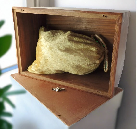 Rosewood Pet Cremation Urn And Optional Engraved Name Plate