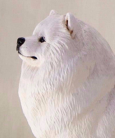 Samoyed Dog Figurine By Cavacast